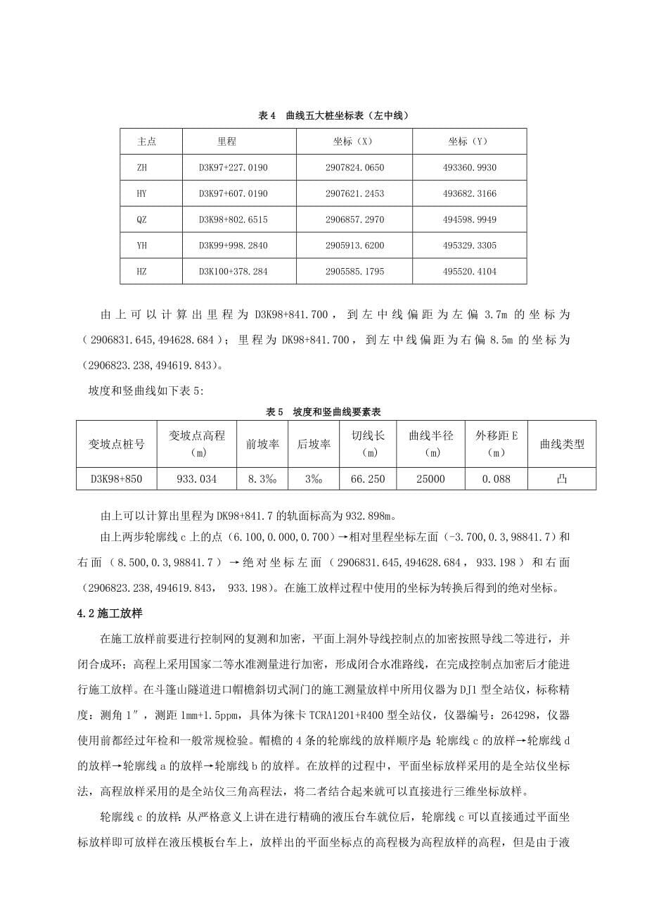 斗篷山隧道帽檐斜切式洞门施工技术_第5页