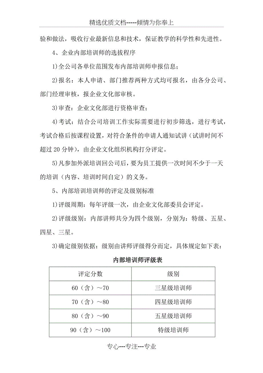 企业文化培训师管理制度_第4页