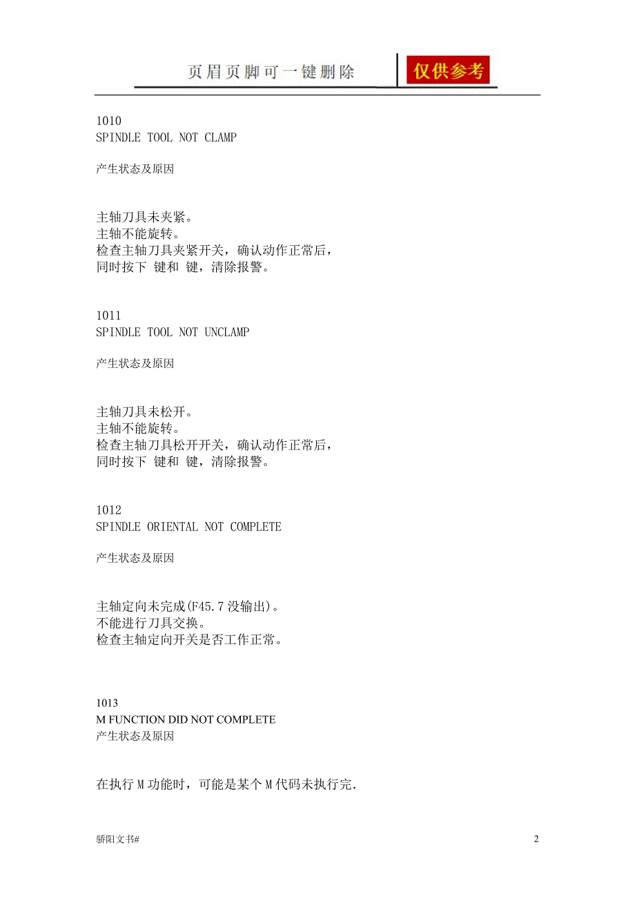 FANUC系统常见报警中文对照及解决方法浅析内容_第2页