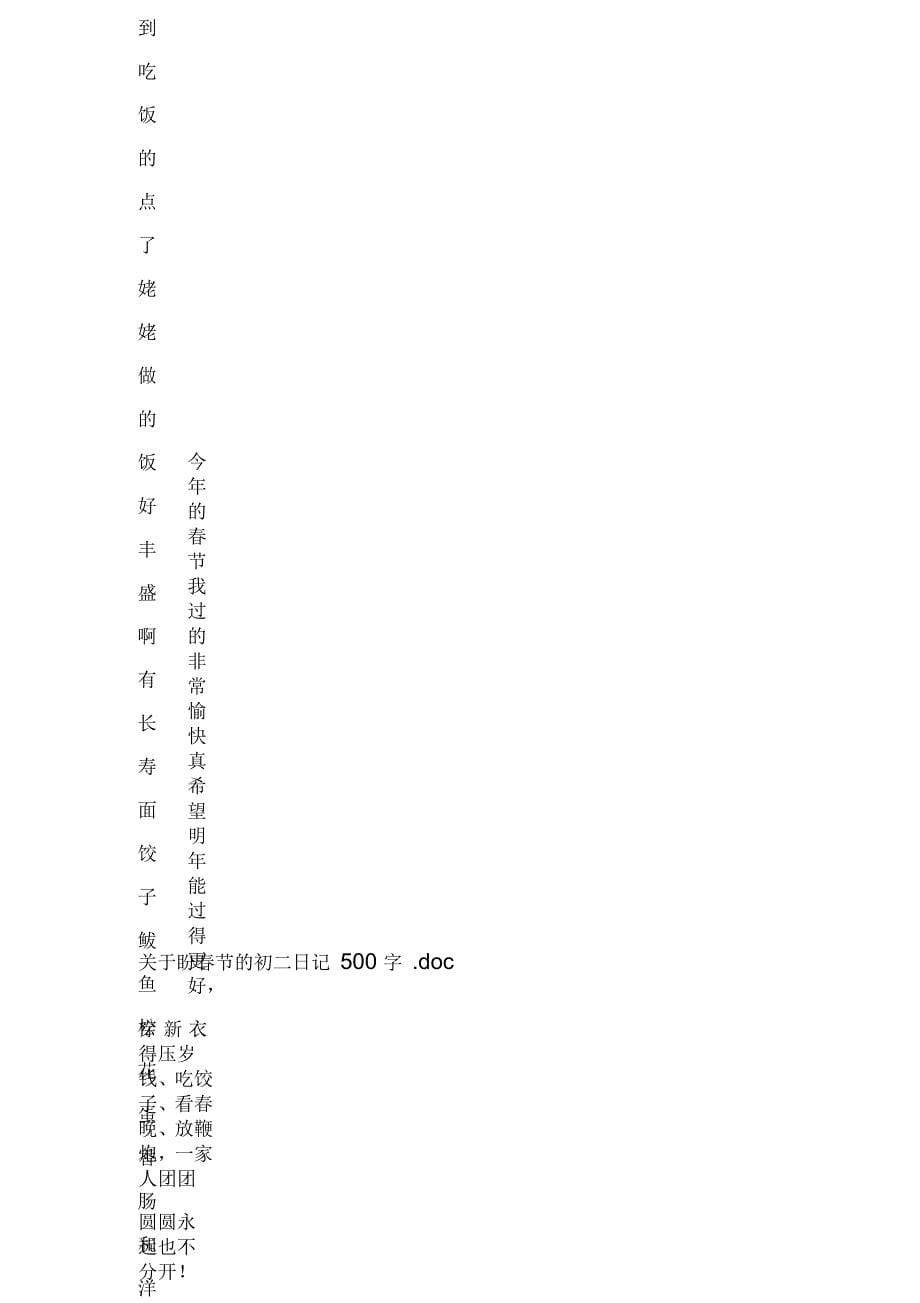 盼春节的初二日记500字_第5页