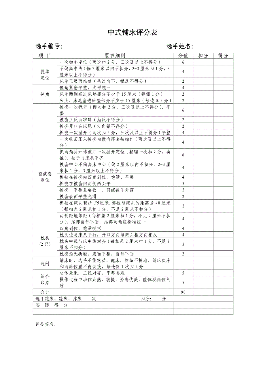 中式铺床的操作程序_第3页