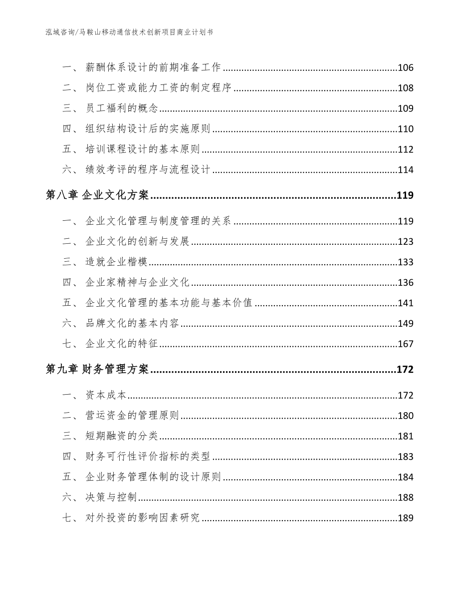 马鞍山移动通信技术创新项目商业计划书_第3页