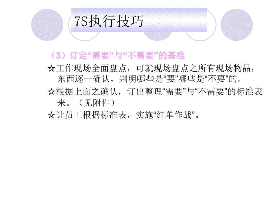 企业7s管理知识讲座7s实施技巧方案_第5页