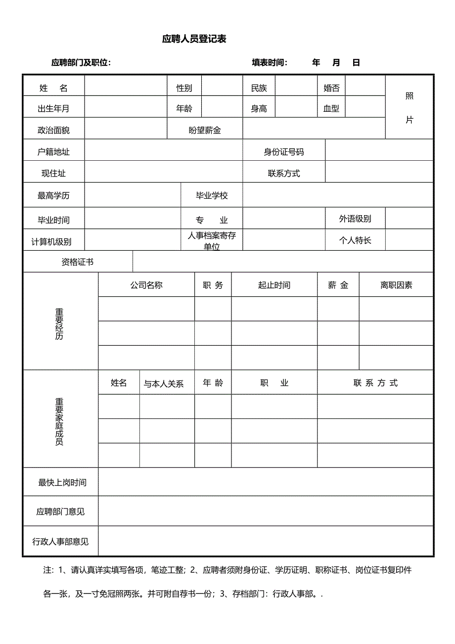 办公常用表格大全_第2页