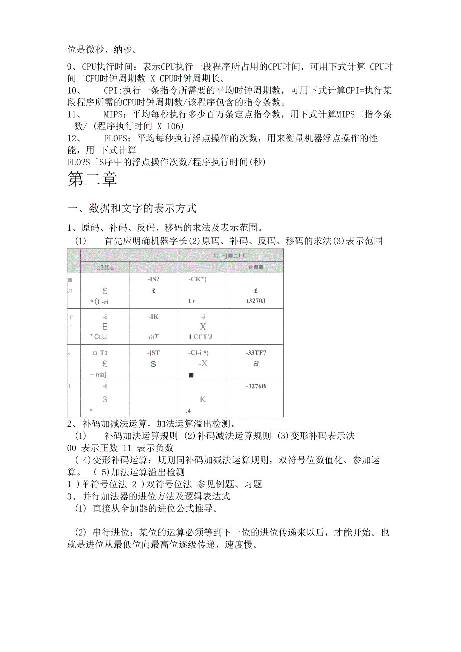 计算机组成原理知识点总结_第2页