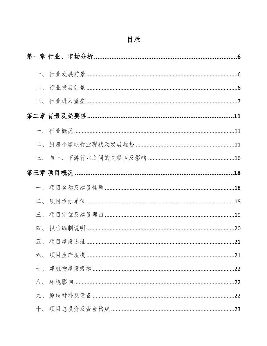 四川厨房小家电项目可行性研究报告_第2页