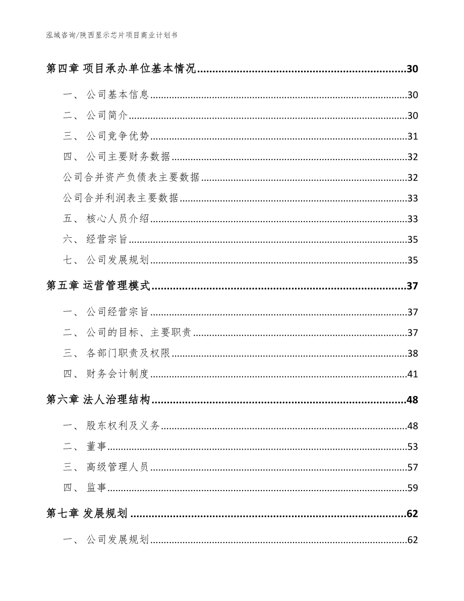 陕西显示芯片项目商业计划书_参考模板_第4页