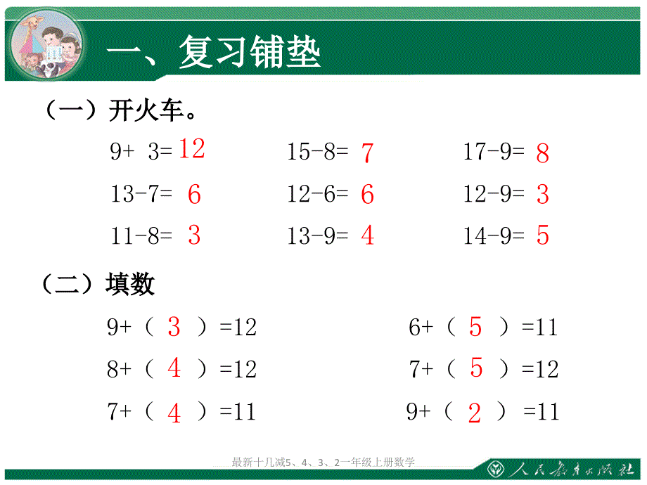 十几减5432一年级上册数学经典实用_第2页