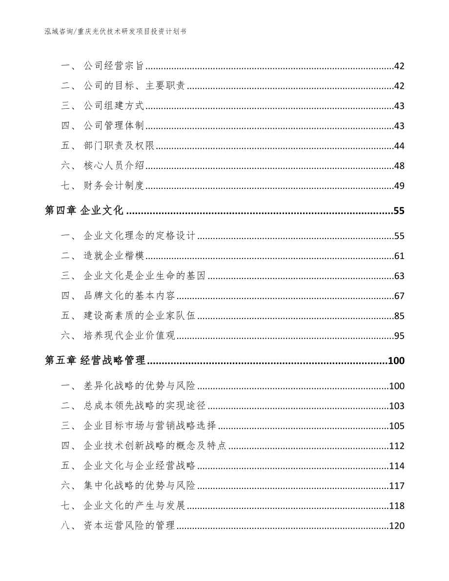 重庆光伏技术研发项目投资计划书_参考模板_第2页