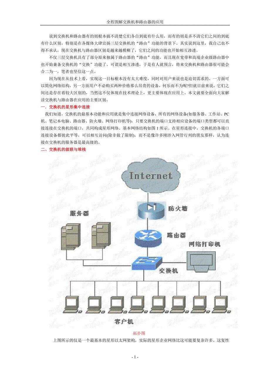 全程图解交换机和路由器的应用_第1页