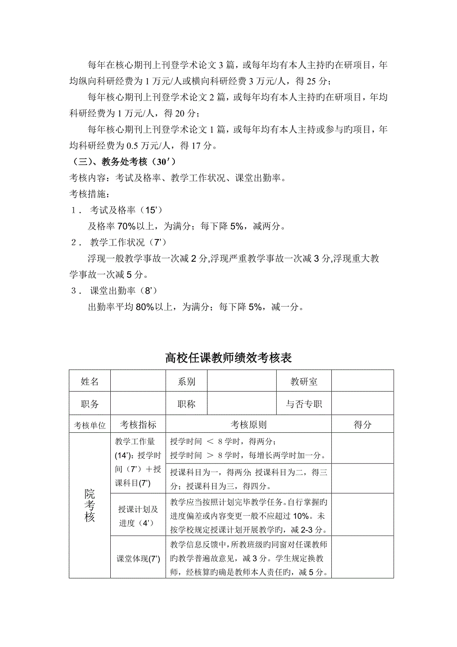 高校绩效考核方案设计_第2页