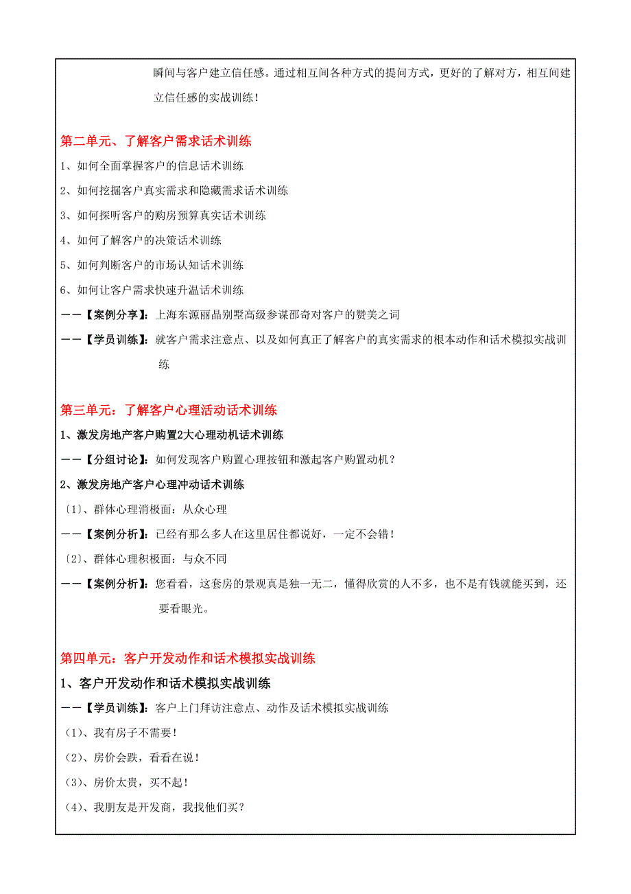 《房地产置业顾问销售技巧实战话术训练》大纲[宝典]_第3页