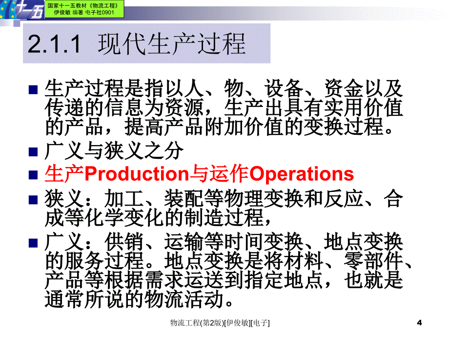 物流工程第2版伊俊敏电子课件_第4页