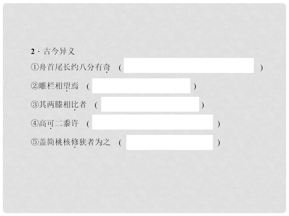 中考语文总复习 第4部分 古诗文阅读 第一讲 文言文阅读（三）核舟记课件_第5页