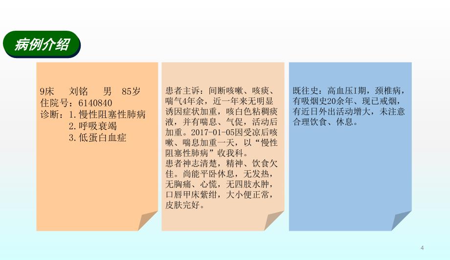 综合科疑难病例讨论慢阻肺合并Ⅱ型呼吸衰竭的护理ppt课件_第4页