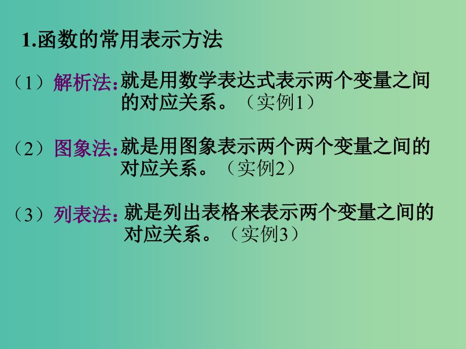 高中数学 1.2.2函数的表示法课件 新人教A版必修1.ppt_第2页