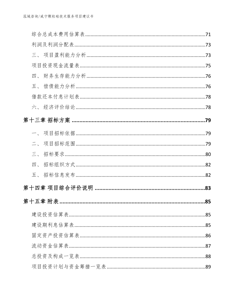 咸宁颗粒硅技术服务项目建议书_第4页