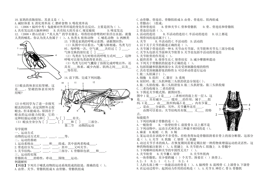 济南版 七年级生物上 第二单元 第二章.doc_第2页