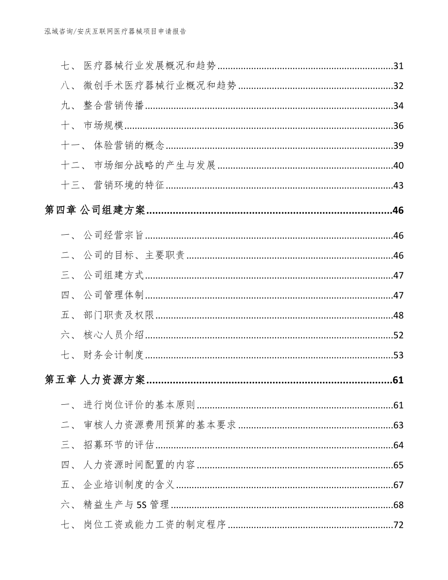 安庆互联网医疗器械项目申请报告_参考范文_第2页