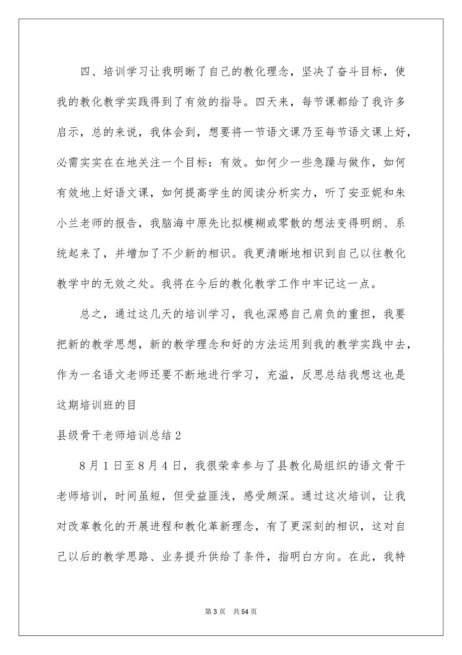2023年县级骨干教师培训总结2.docx_第3页
