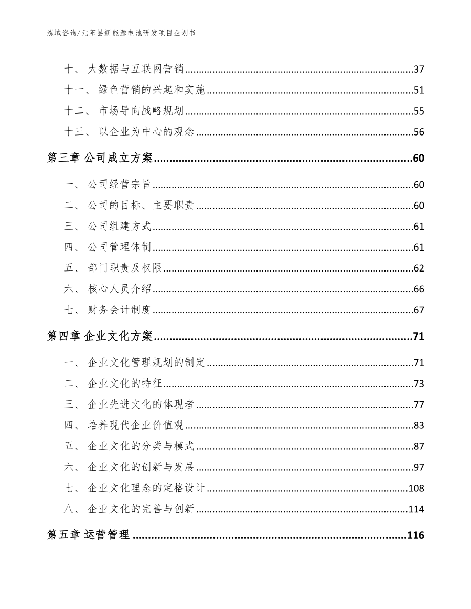 元阳县新能源电池研发项目企划书（模板范本）_第2页