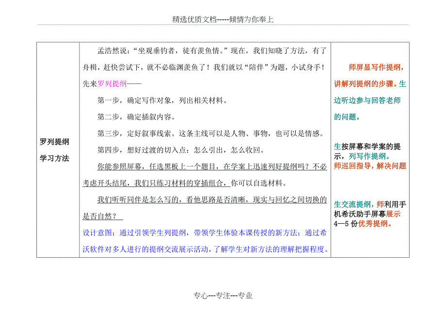 新人教版（部编）九年级语文下册《三单元写作布局谋篇》教案(共7页)_第4页