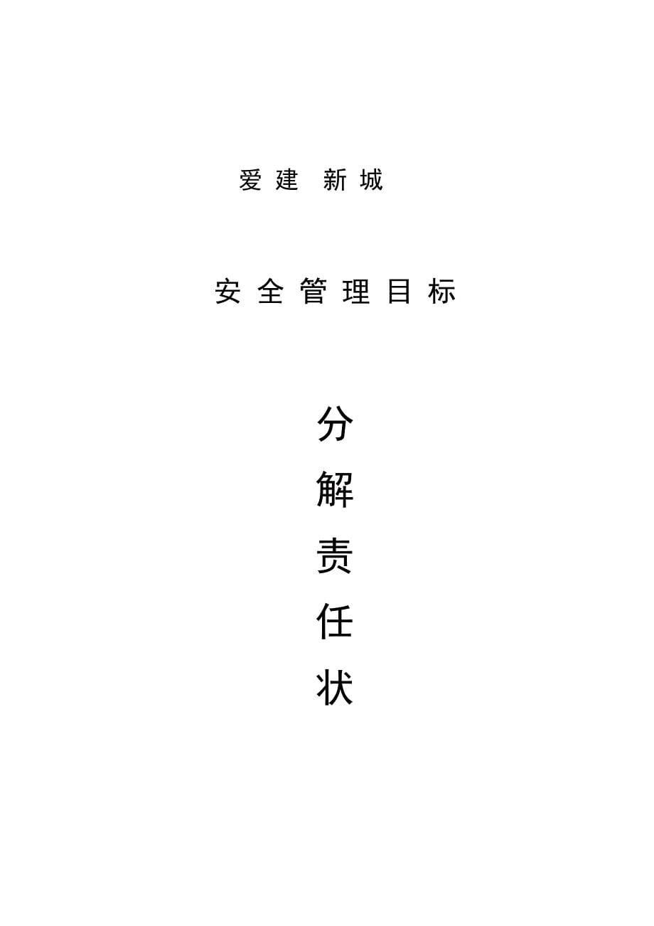 公司安全目标管理、目标分解责任状_第5页