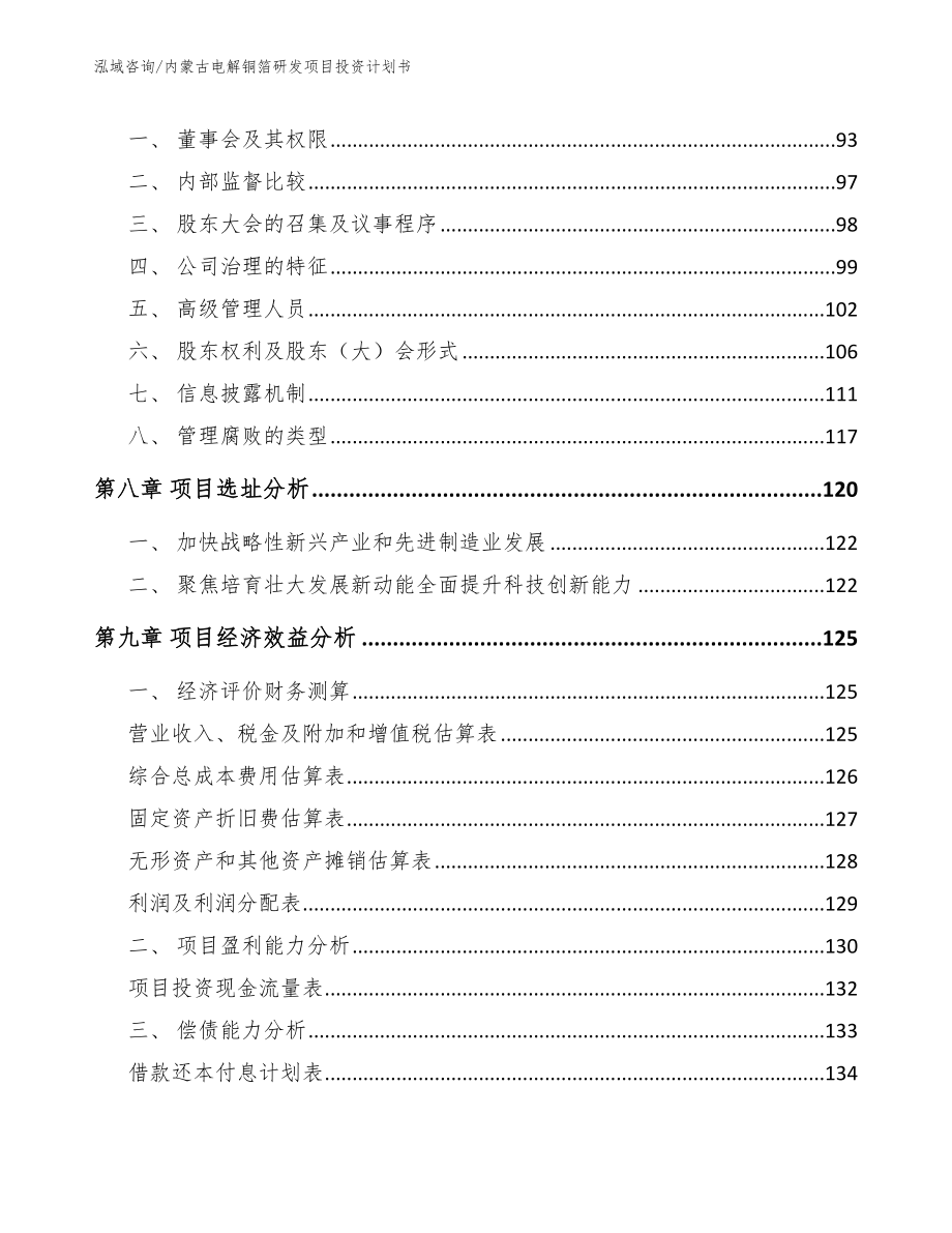 内蒙古电解铜箔研发项目投资计划书参考模板_第3页