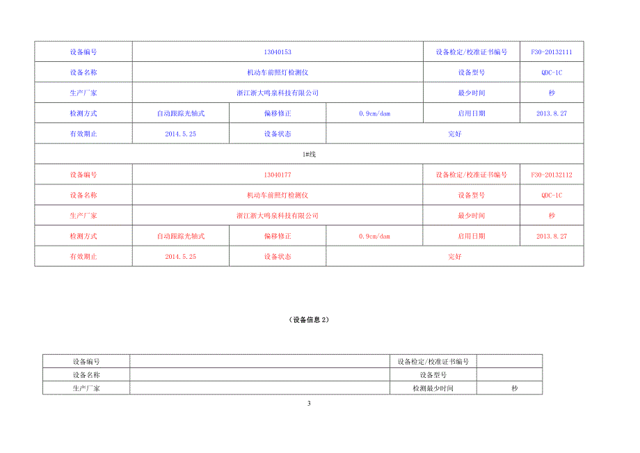 安检机构设备一览表_第3页