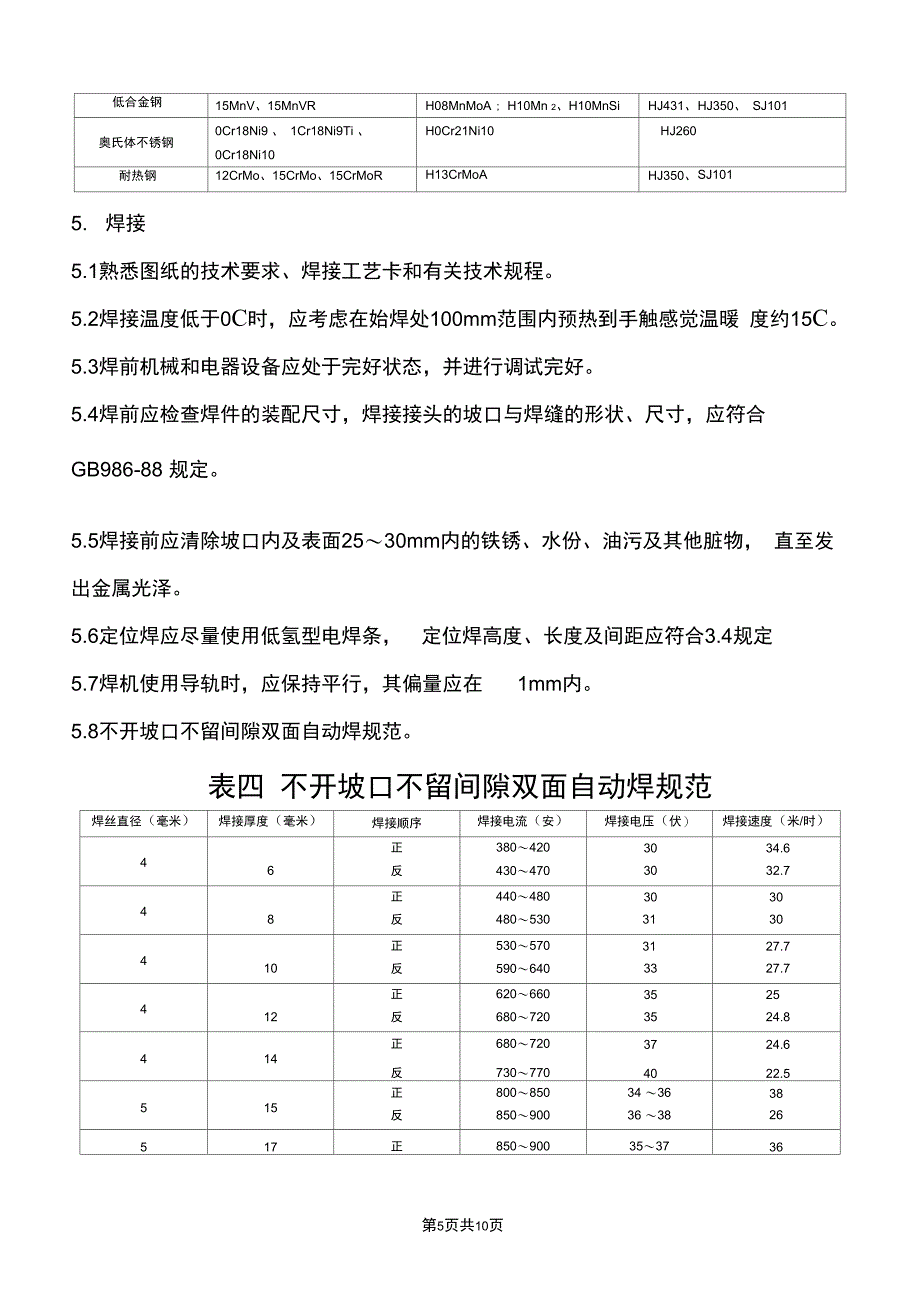 埋弧自动焊工艺守则_第5页