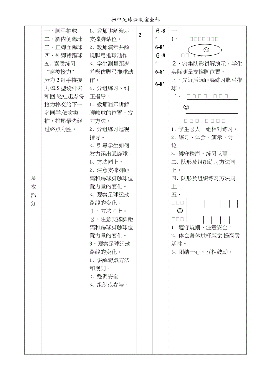 初中足球课教案全部_第2页