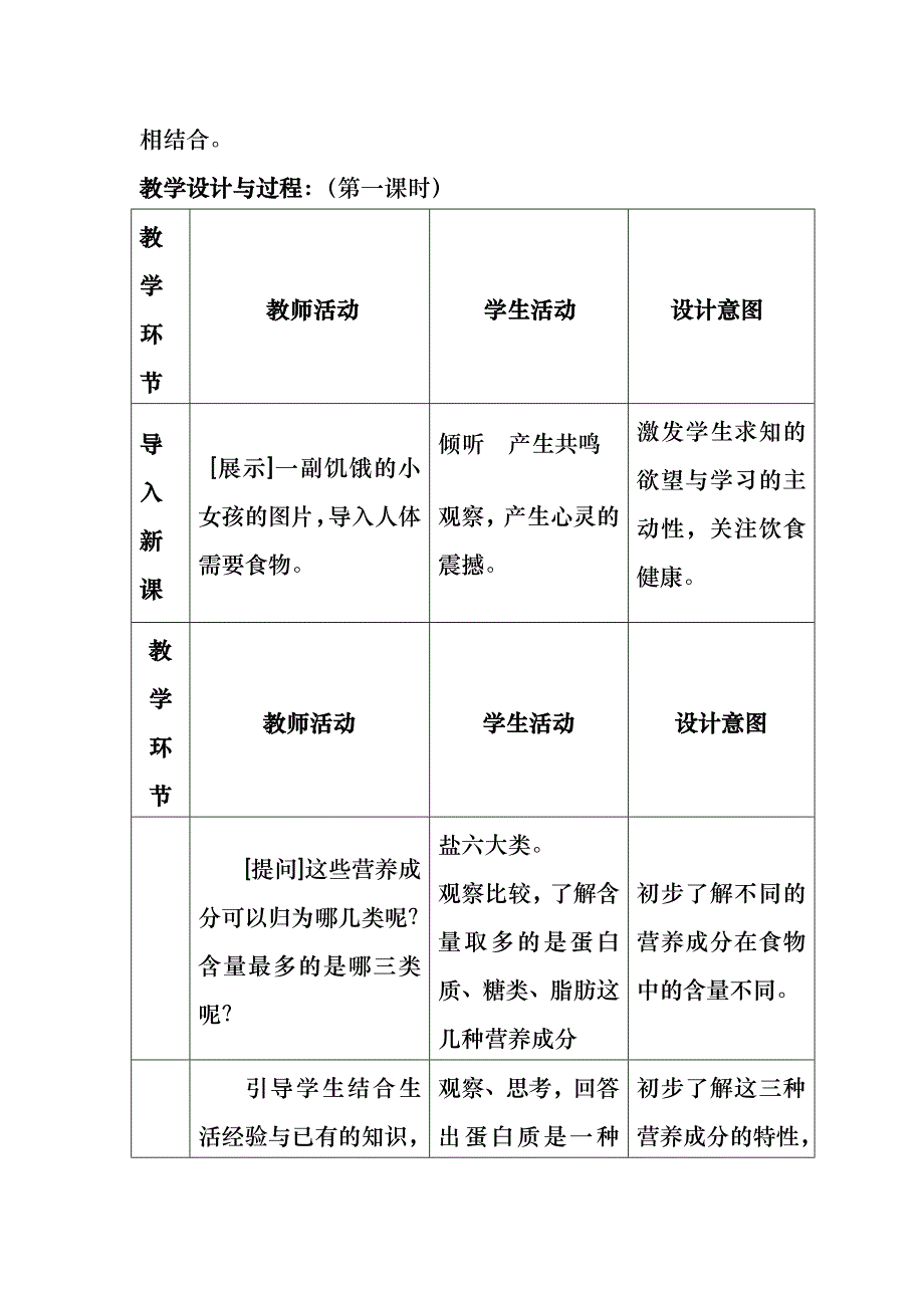 公开课：《人体需要的主要的营养物质》教案._第2页