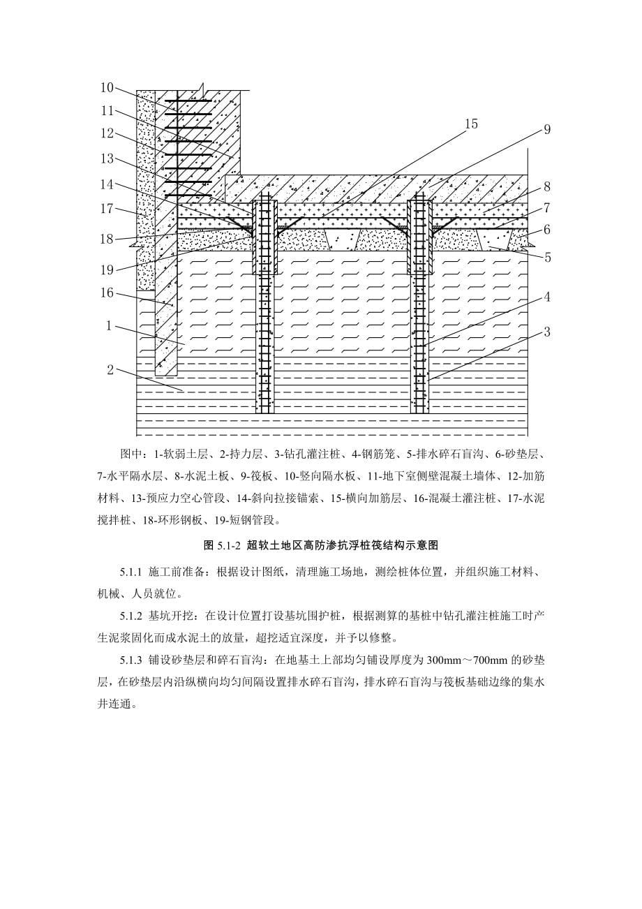 工法文本-超软土地区高防渗抗浮桩筏结构施工工法_第5页