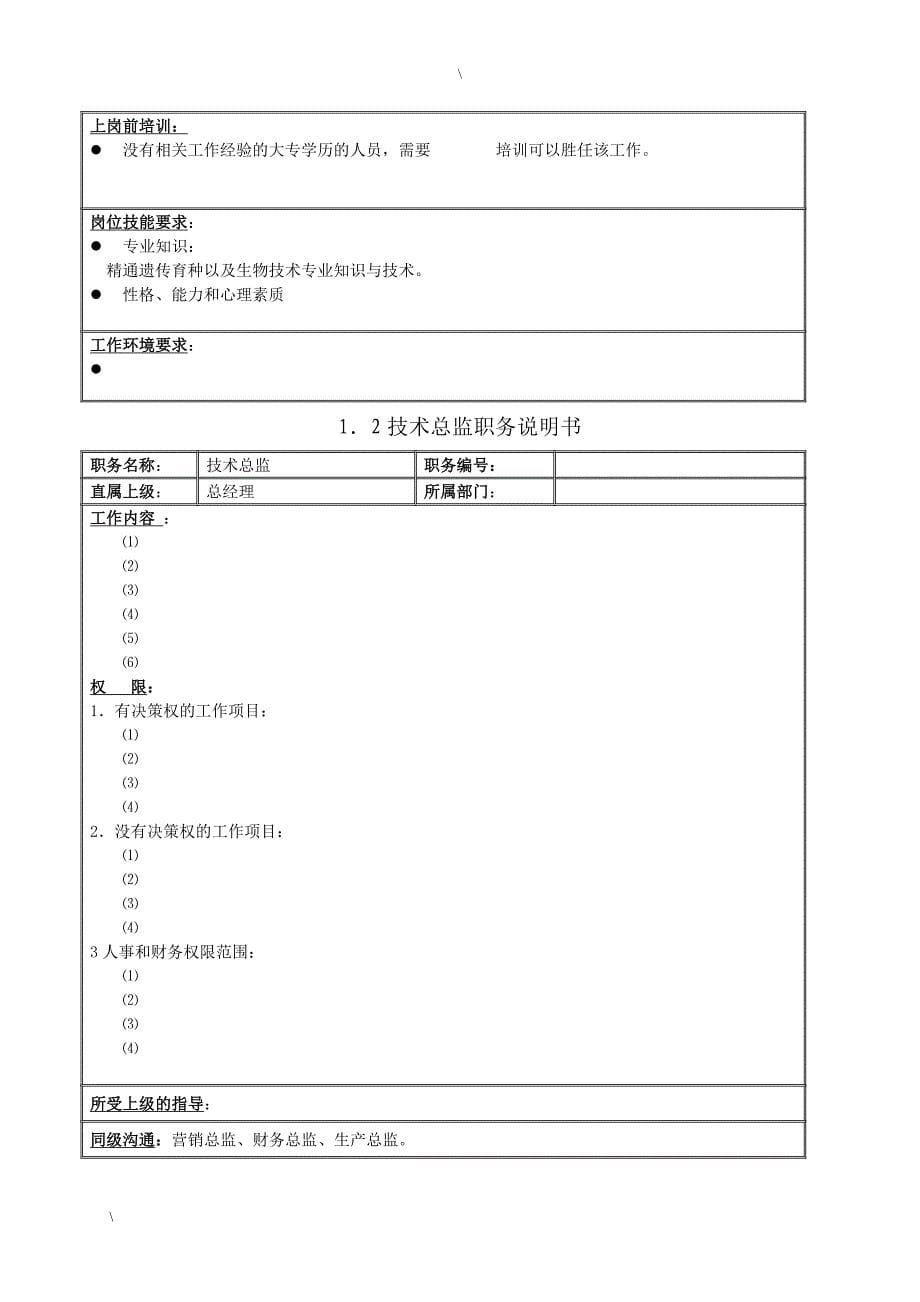 国安创想职务说明书模版_第5页