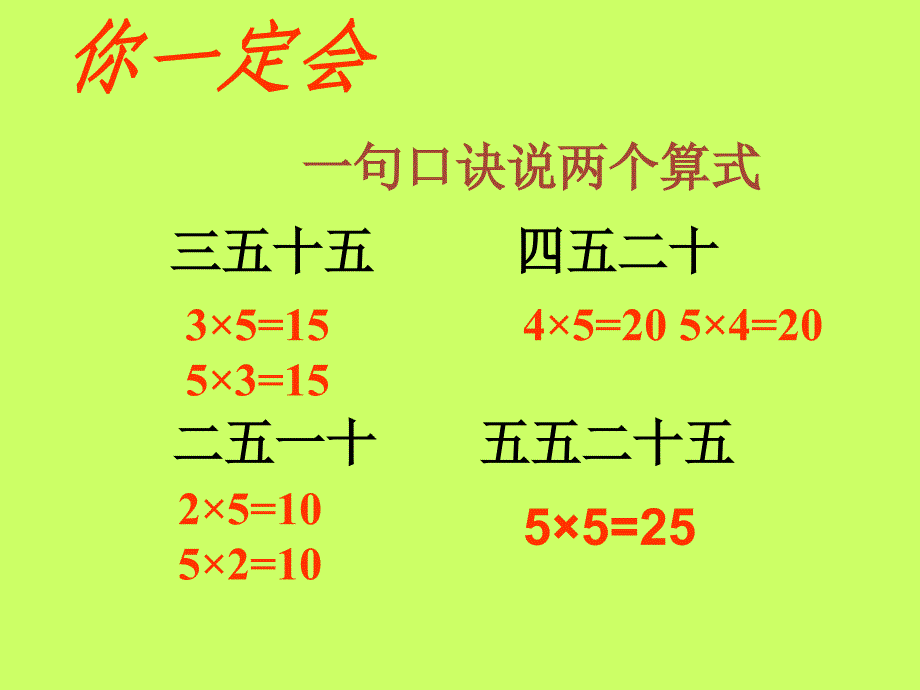 5的乘法口诀课件4_第5页