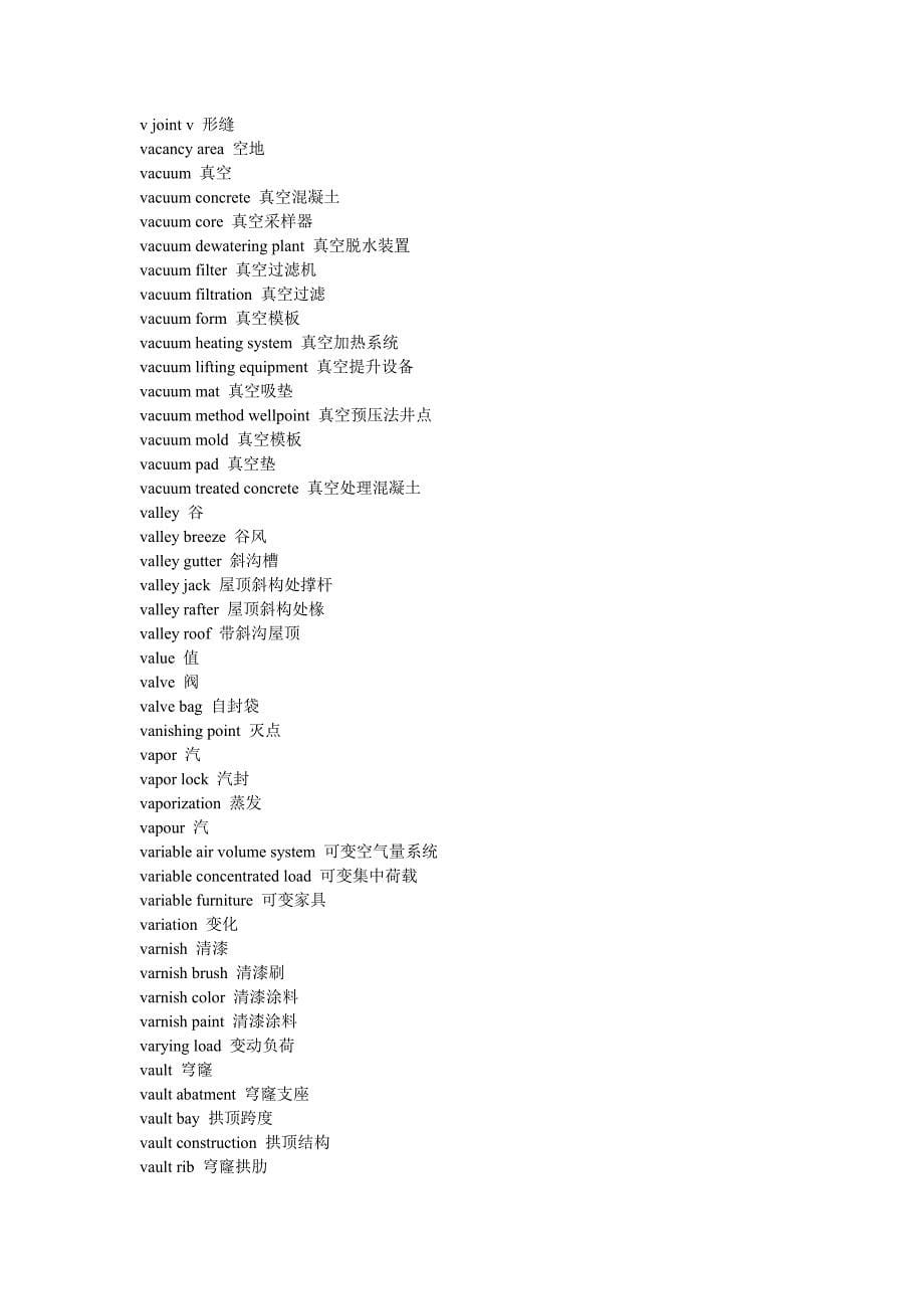 建筑专业英语词汇(U-Z).doc_第5页