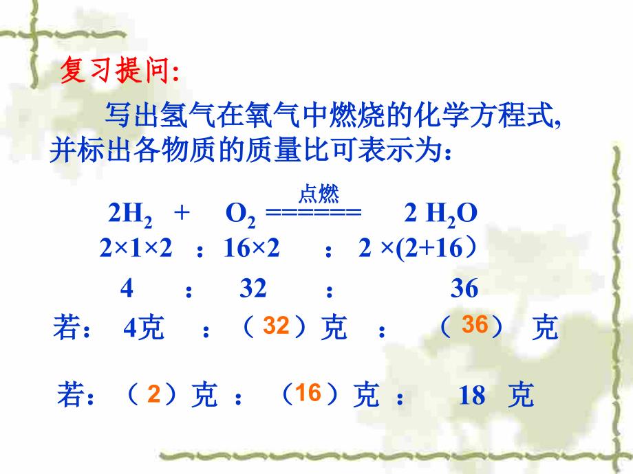 九年级上册人教版化学利用化学方程式的简单计算课件_第2页