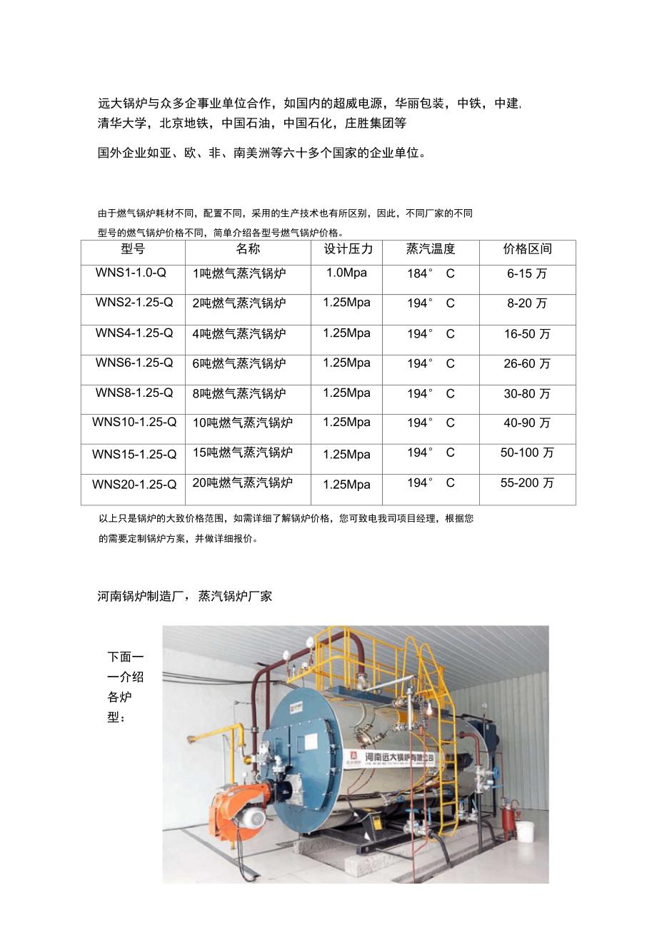 河南锅炉制造厂,蒸汽锅炉厂家_第2页