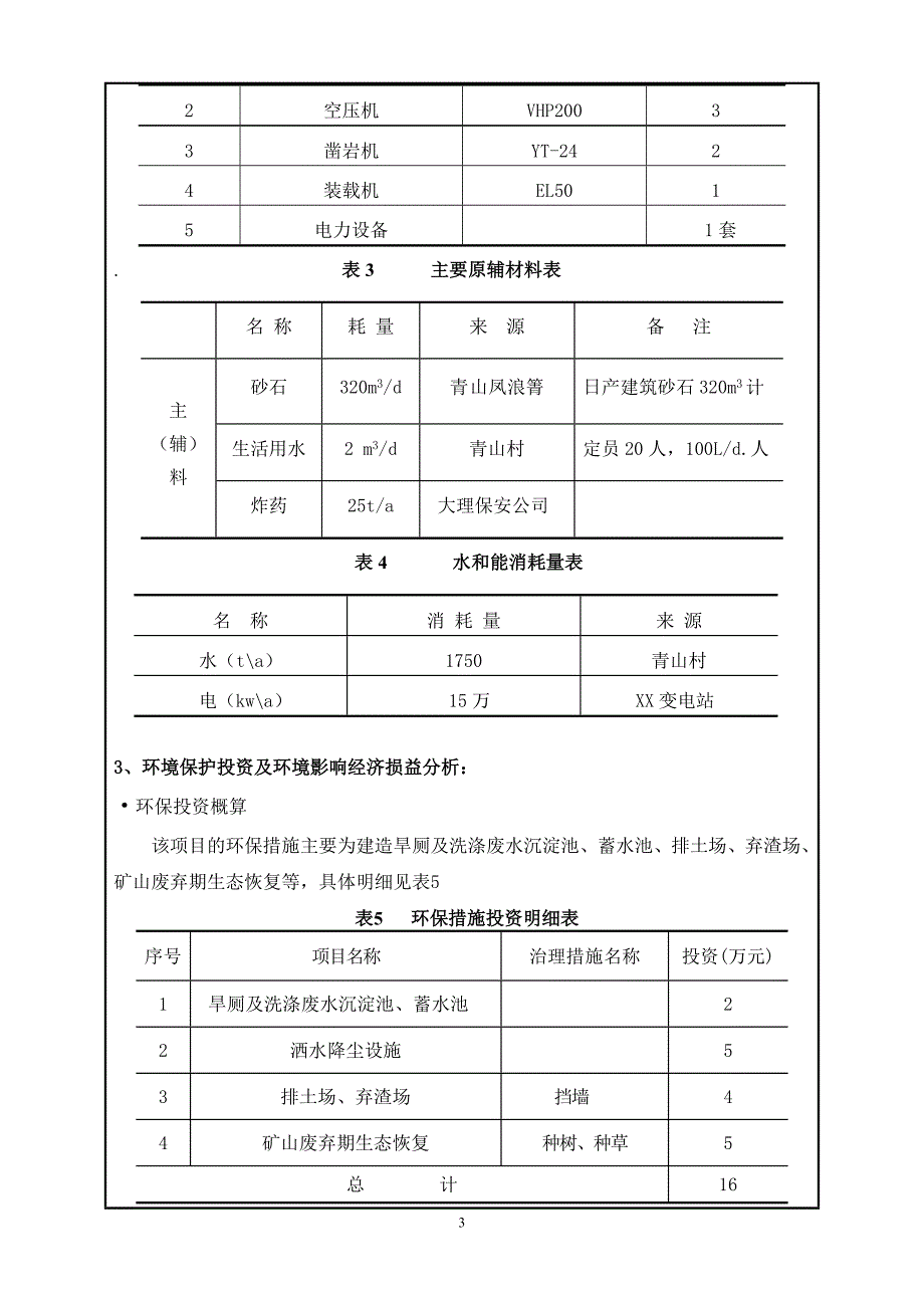 xx凤浪箐灰岩矿项目环评报告书.doc_第3页