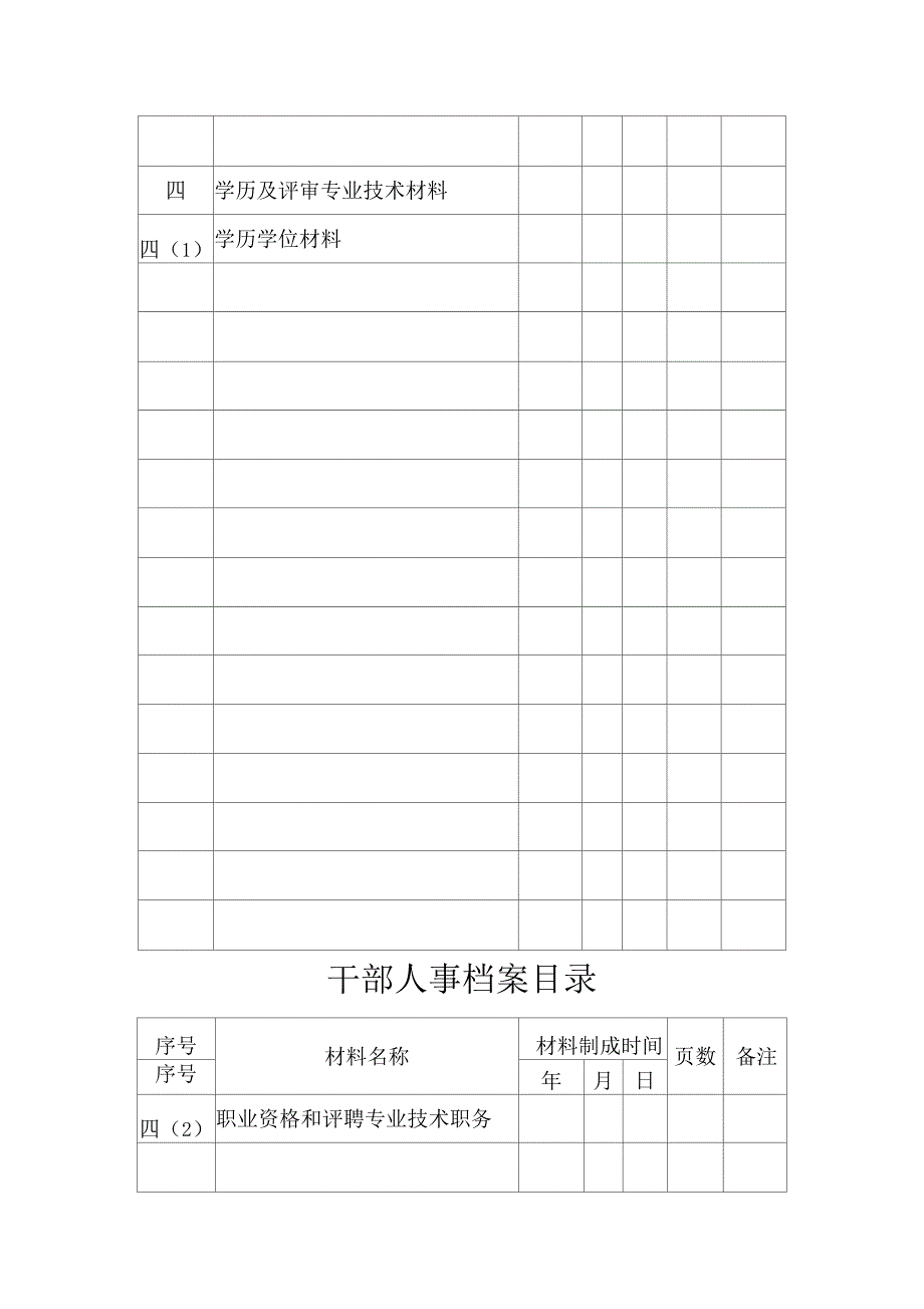 干部人事档案目录_第4页