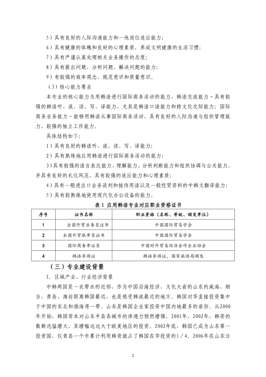 应用韩语专业剖析报告_第2页