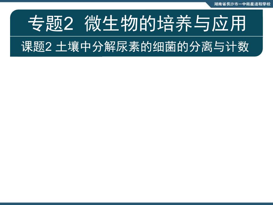 10.07.12高三生物专题2课题2土壤中分解尿素的细菌的分离与计数_第2页