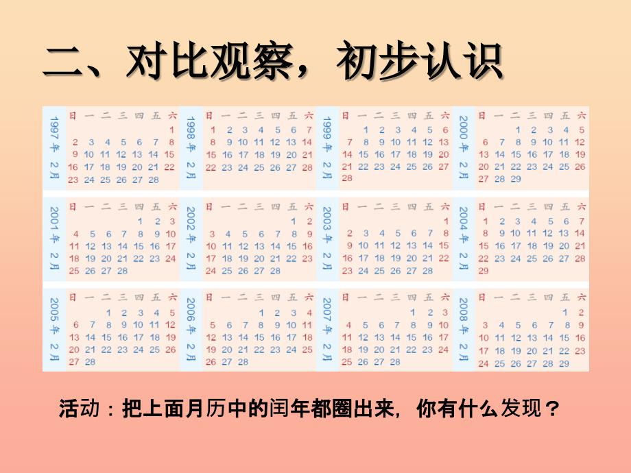 三年级数学下册 4《年、月、日》认识平年、闰年课件 新人教版.ppt_第4页