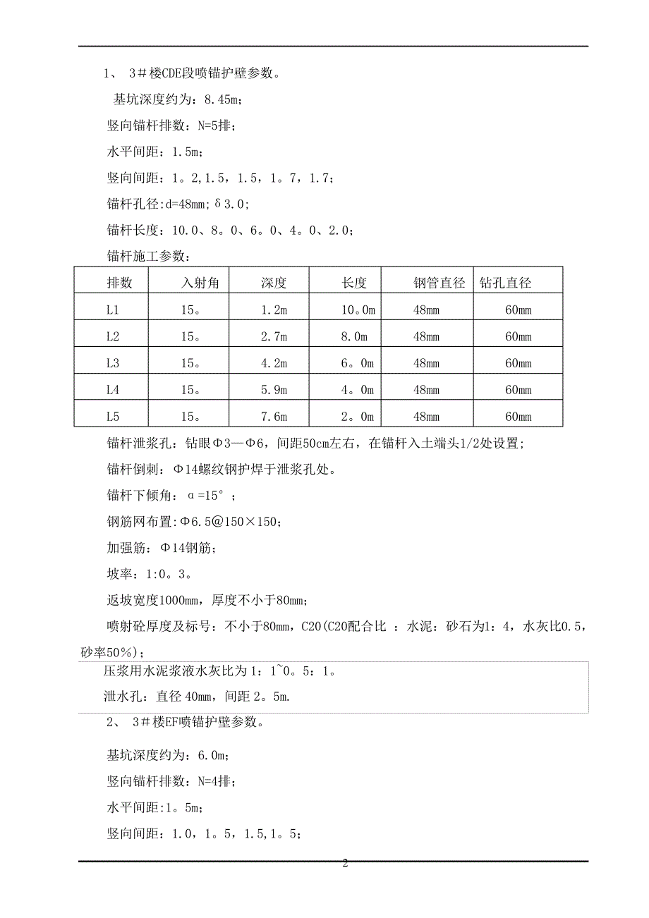 喷锚支护专项施工方案_第3页