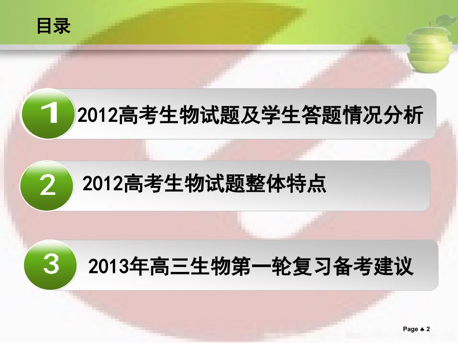 把握方向和方法明确复习备考思路高考生物试题_第2页