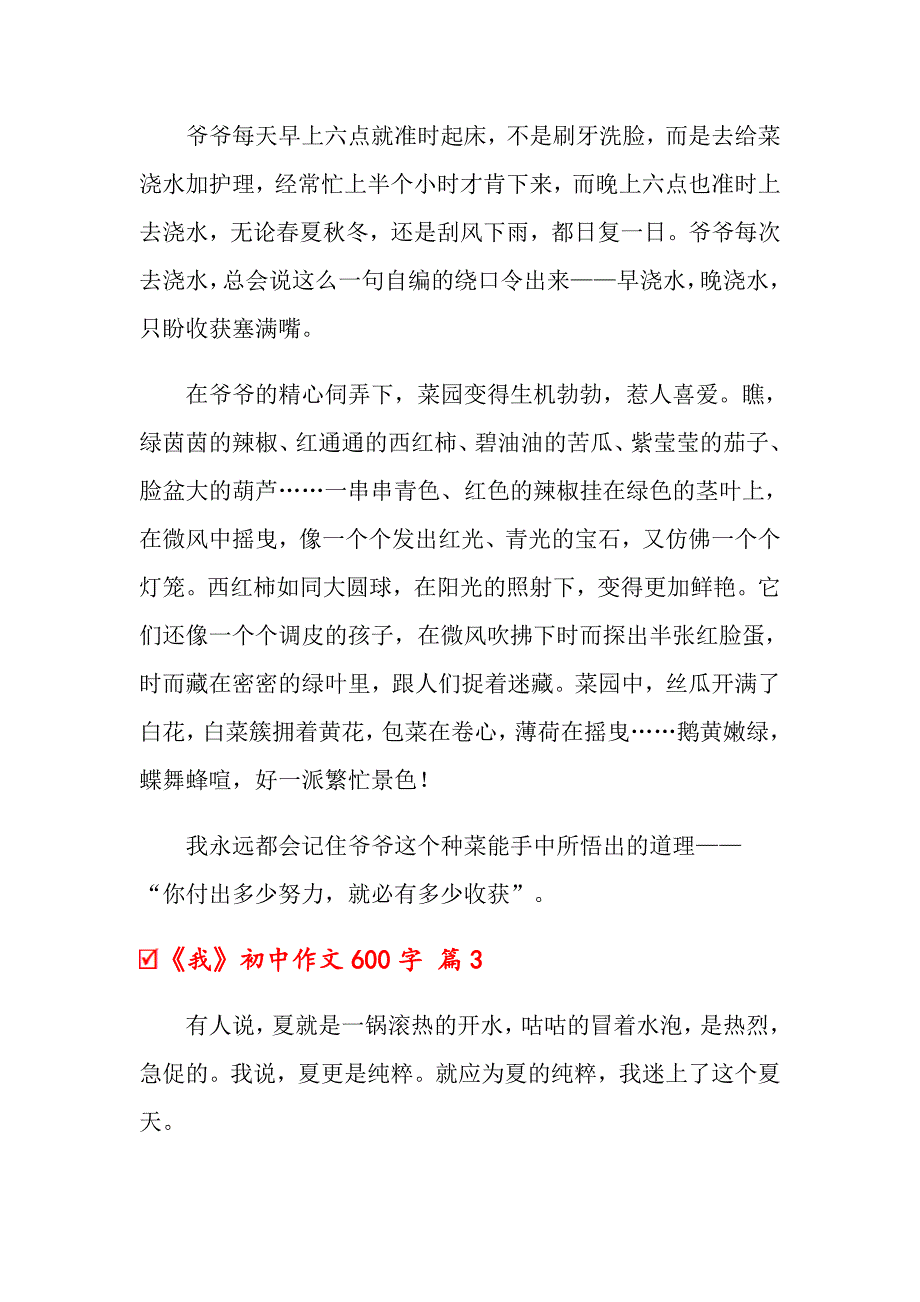 2022年《我》初中作文600字汇编六篇_第3页