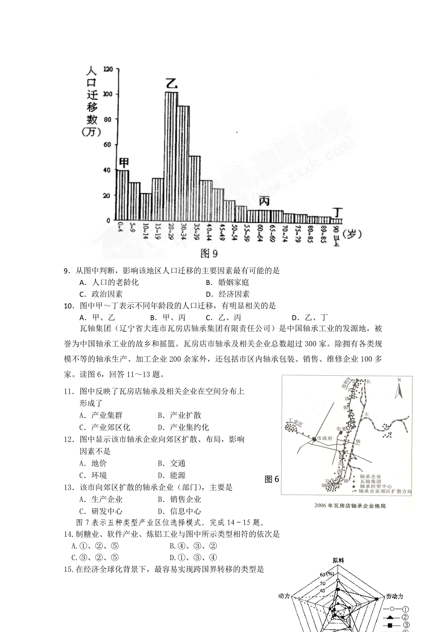 湖南保靖县民族中学2010年秋季高二入学检测（地理）.doc_第3页