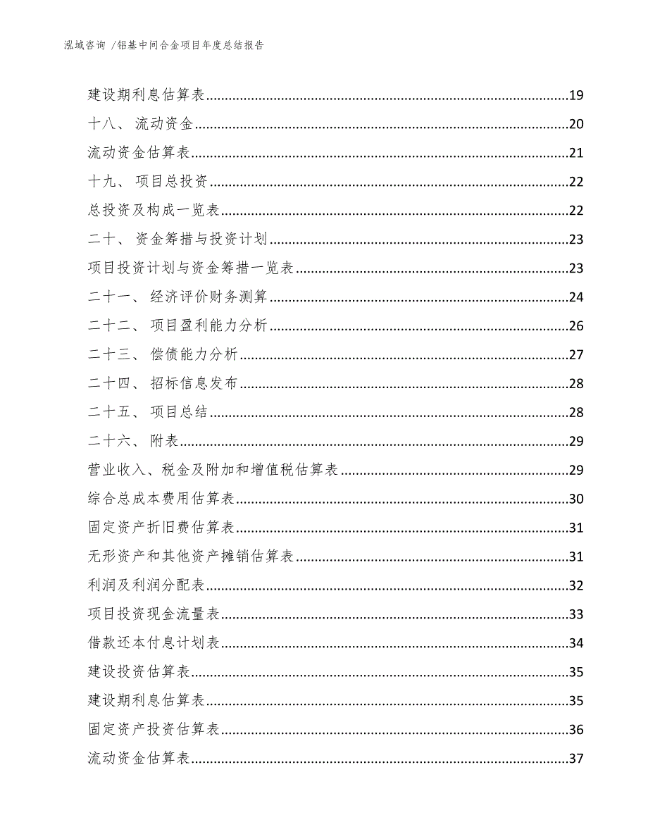 铝基中间合金项目年度总结报告（参考范文）_第2页