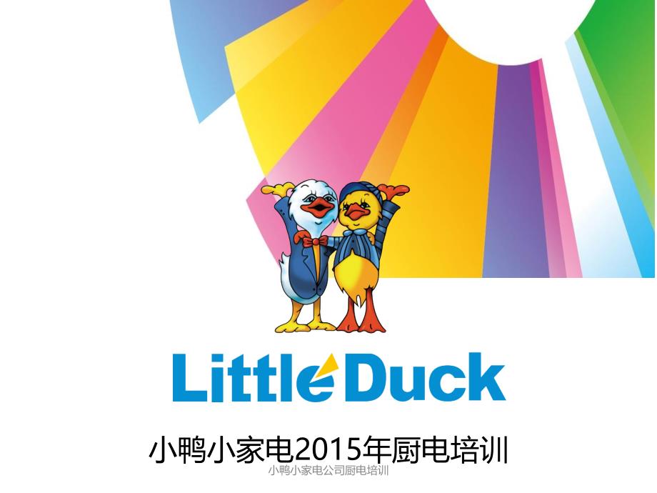 小鸭小家电公司厨电培训课件_第1页