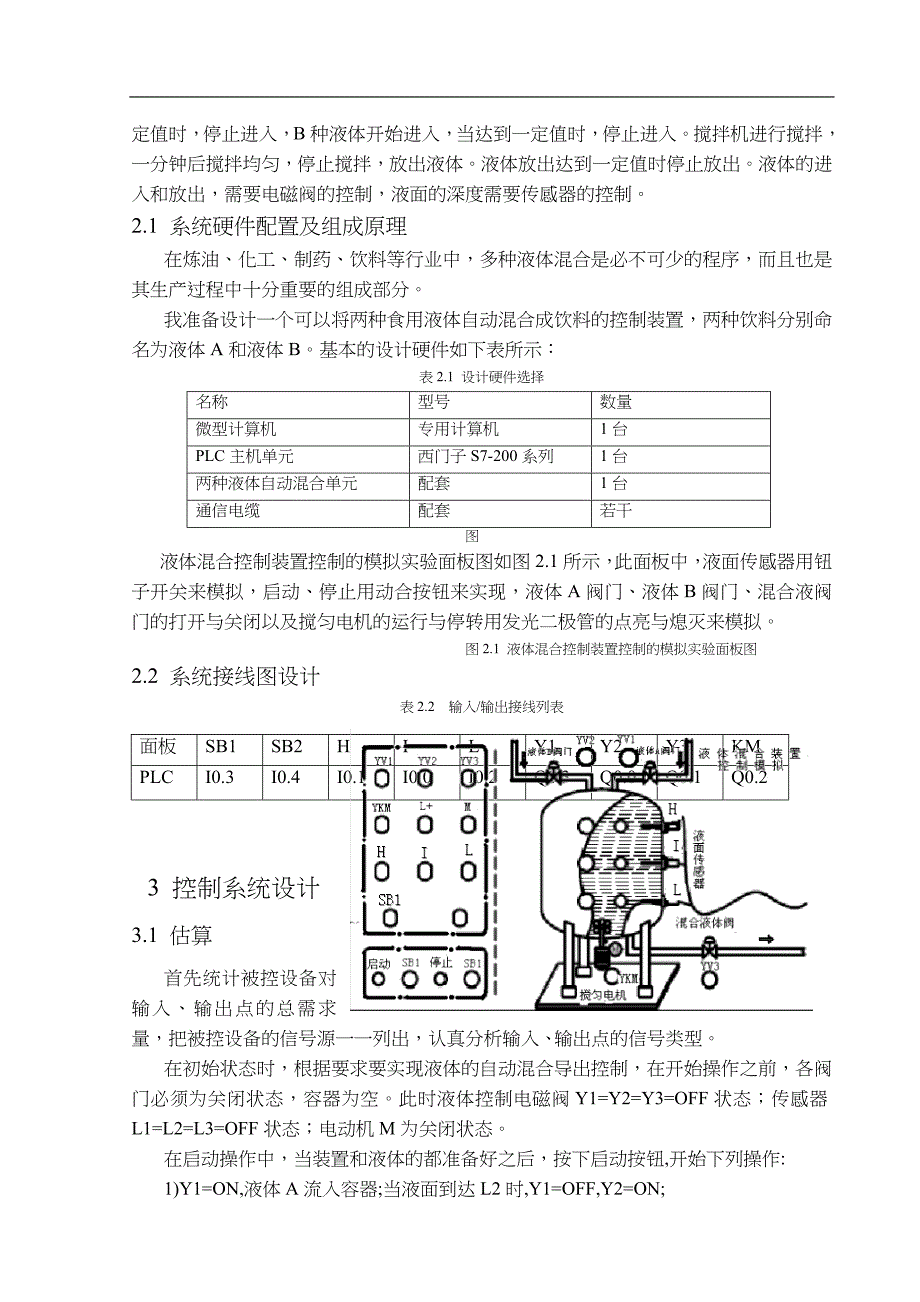 两种液体混合装置PLC控制系统设计_第4页